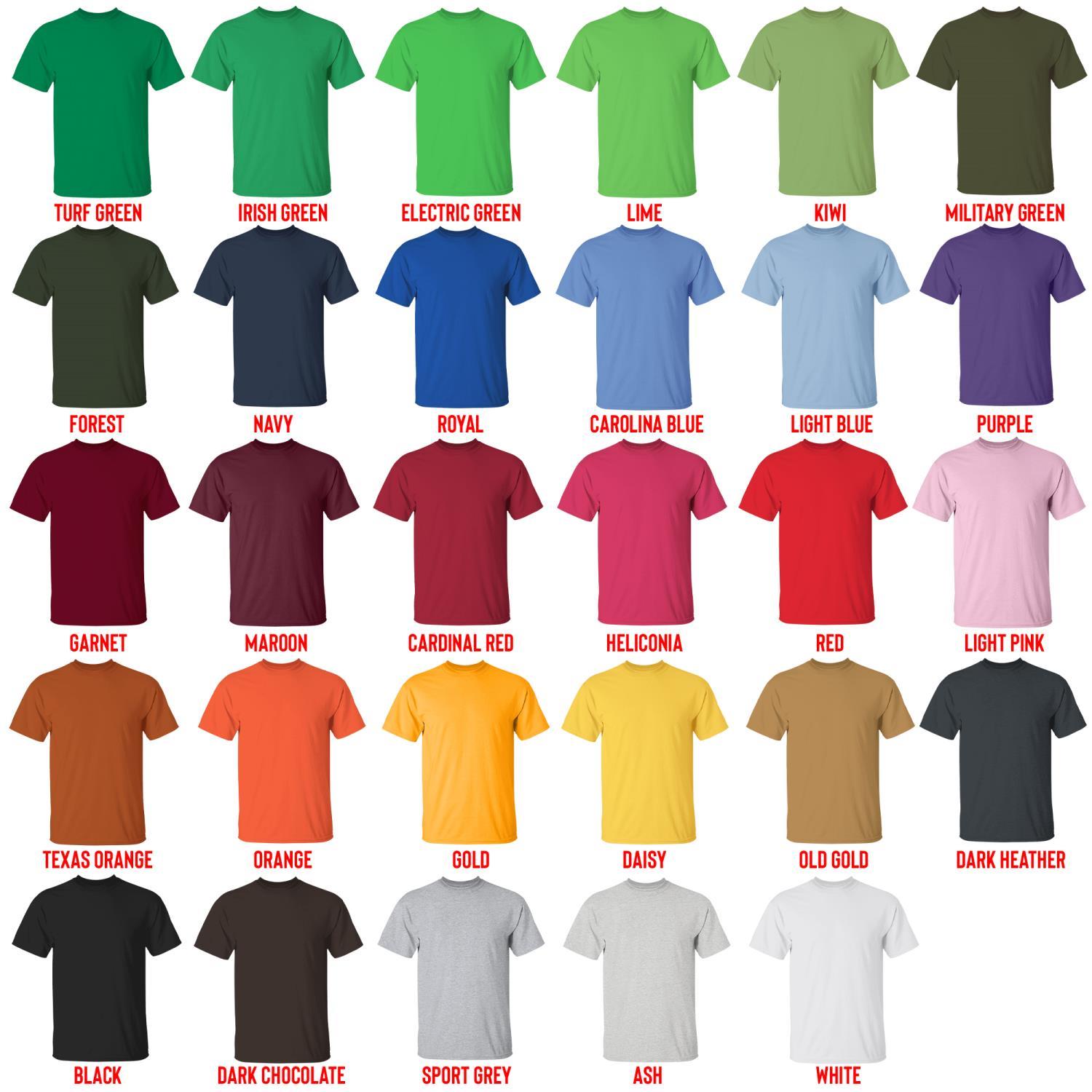 t shirt color chart - Killswitch Engage Merch
