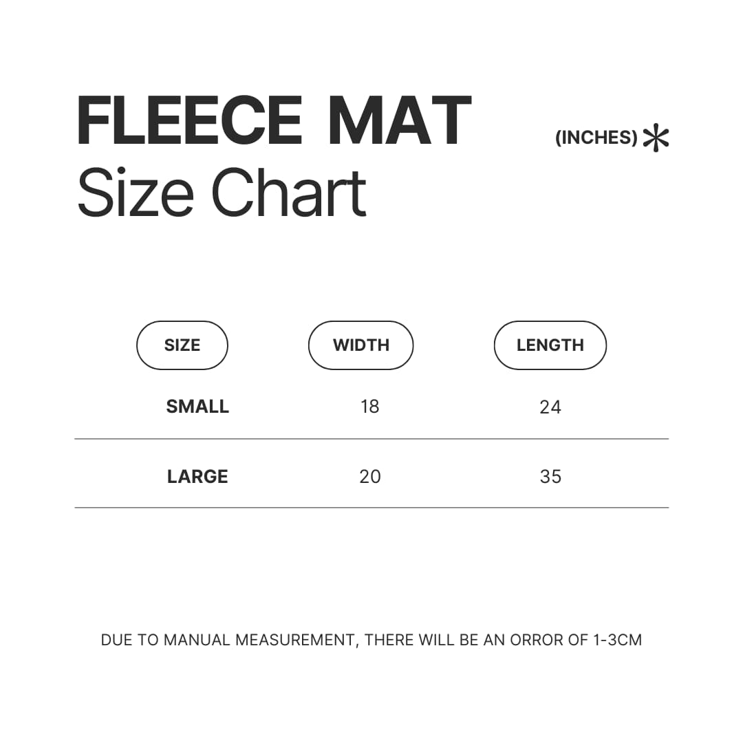 Fleece Mat Size Chart - Killswitch Engage Merch