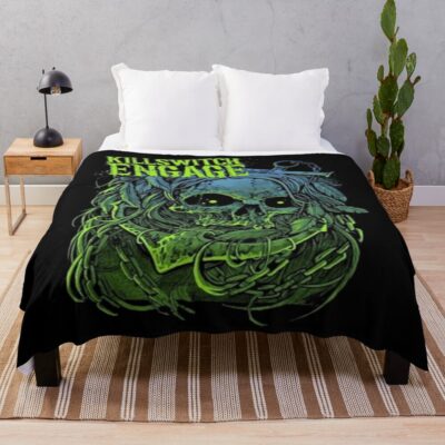 Killswitch Engage Skull Throw Blanket